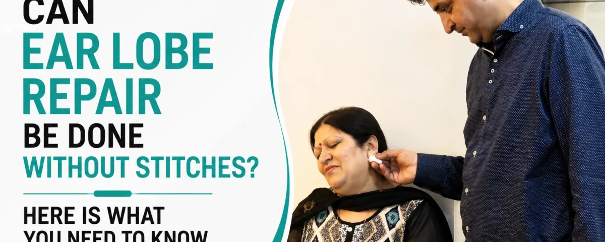 Can Ear Lobe Repair Be Done Without Stitches