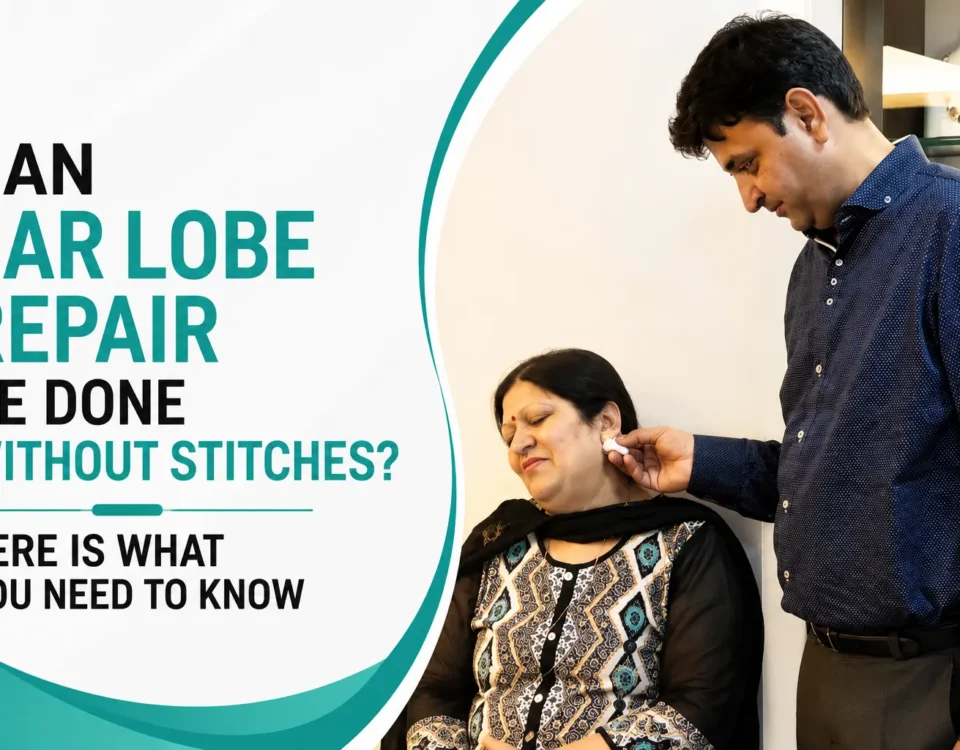 Can Ear Lobe Repair Be Done Without Stitches