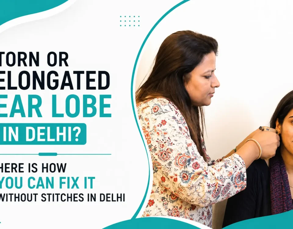 Torn or Elongated Ear Lobe in Delhi