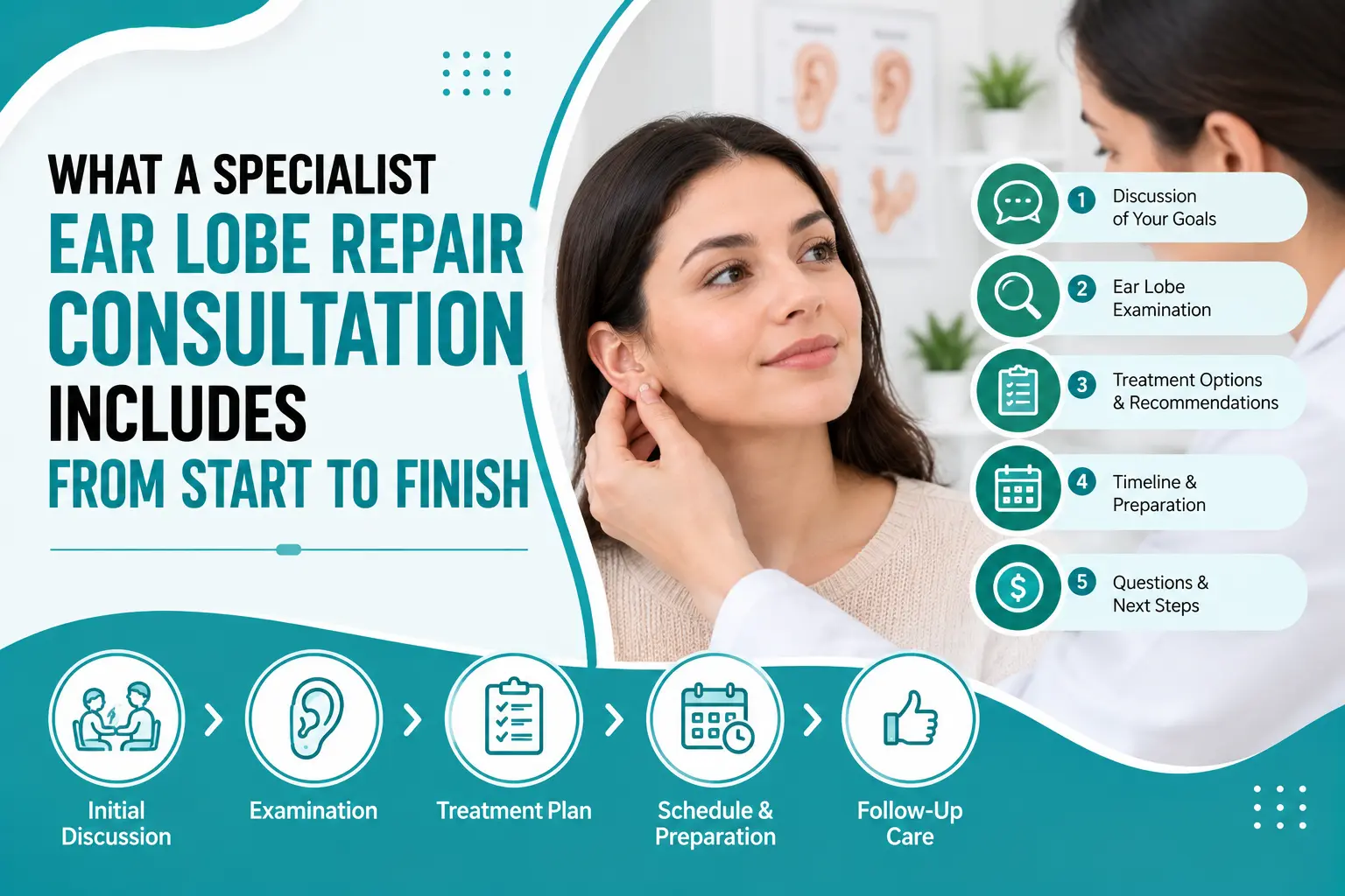 What an Ear Lobe Repair Consultation Includes From Start to Finish